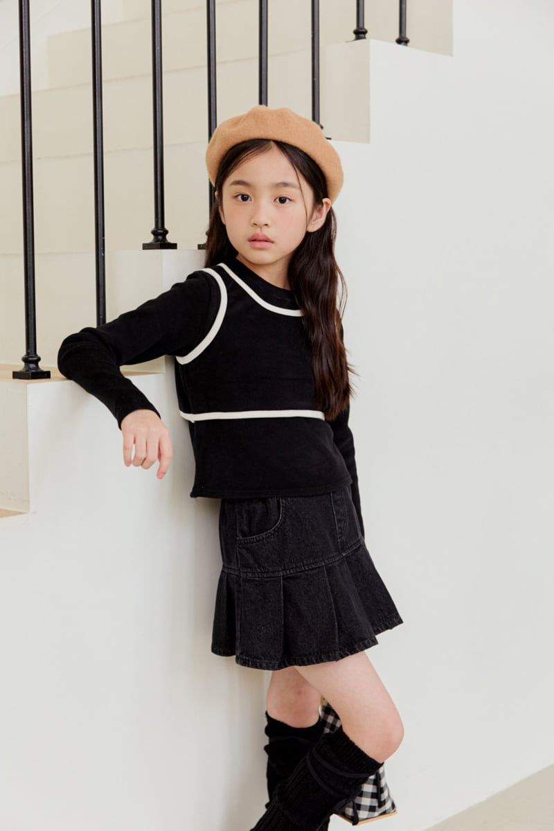 Dore Dore - Korean Children Fashion - #childrensboutique - Binding Layered Tee