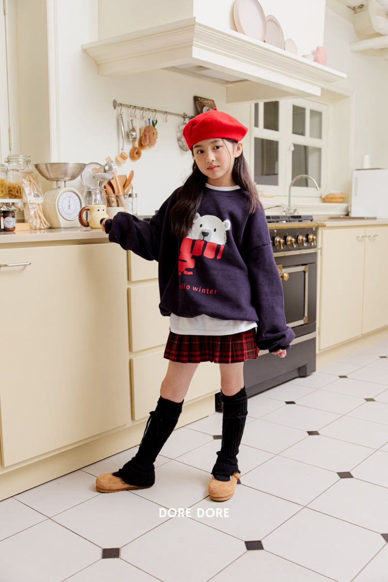 Dore Dore - Korean Children Fashion - #childrensboutique - Winter Bear Fleece Sweatshirt - 8