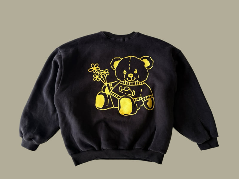 Dore Dore - Korean Children Fashion - #childofig - Flower Bear Fleece Sweatshirt - 4