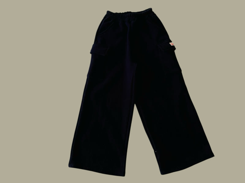 Dore Dore - Korean Children Fashion - #designkidswear - Label Fleece Bread Pants - 3
