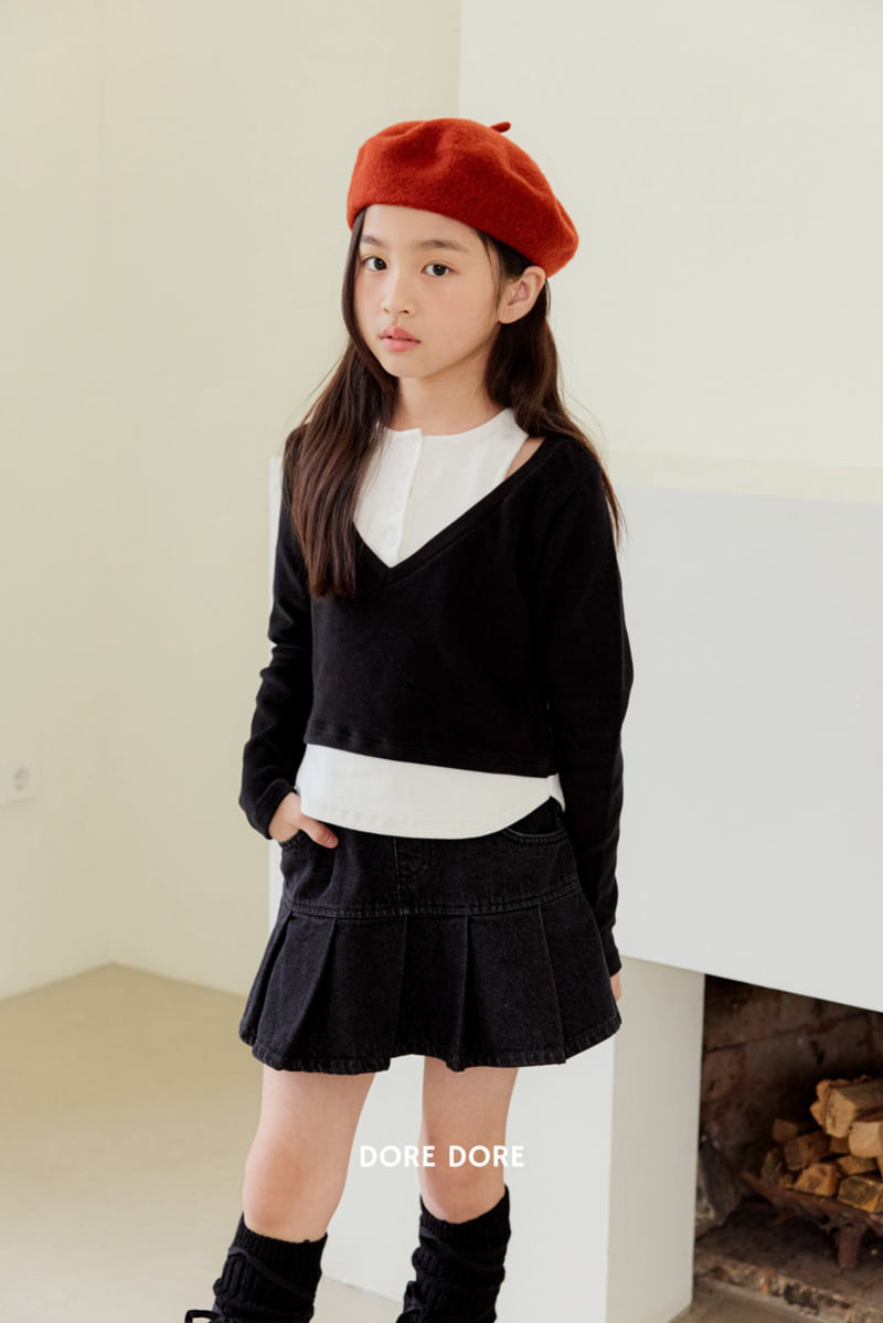 Dore Dore - Korean Children Fashion - #designkidswear - Button Layered Tee - 7
