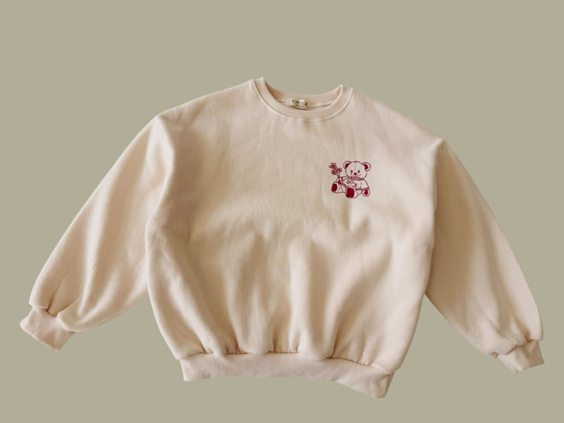 Dore Dore - Korean Children Fashion - #designkidswear - Flower Bear Fleece Sweatshirt - 5