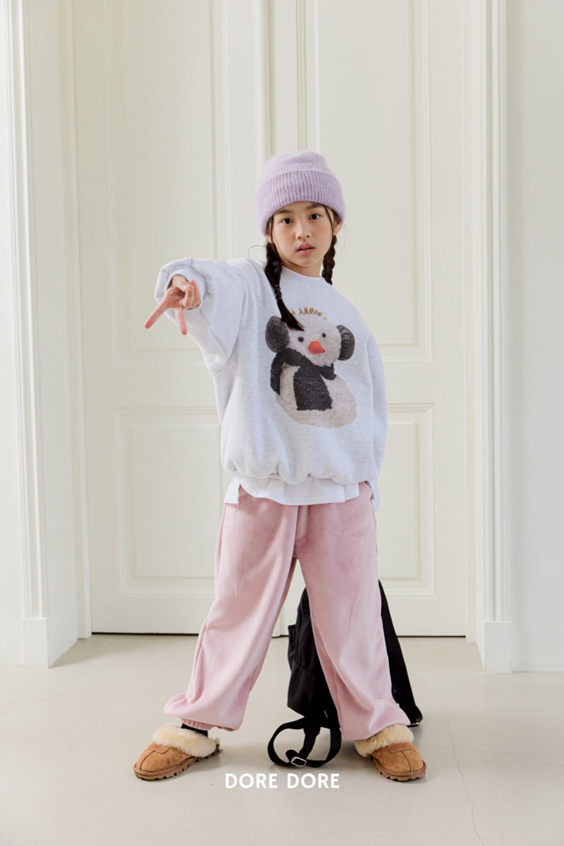Dore Dore - Korean Children Fashion - #discoveringself - Snowman Fleece Sweatshirt - 9