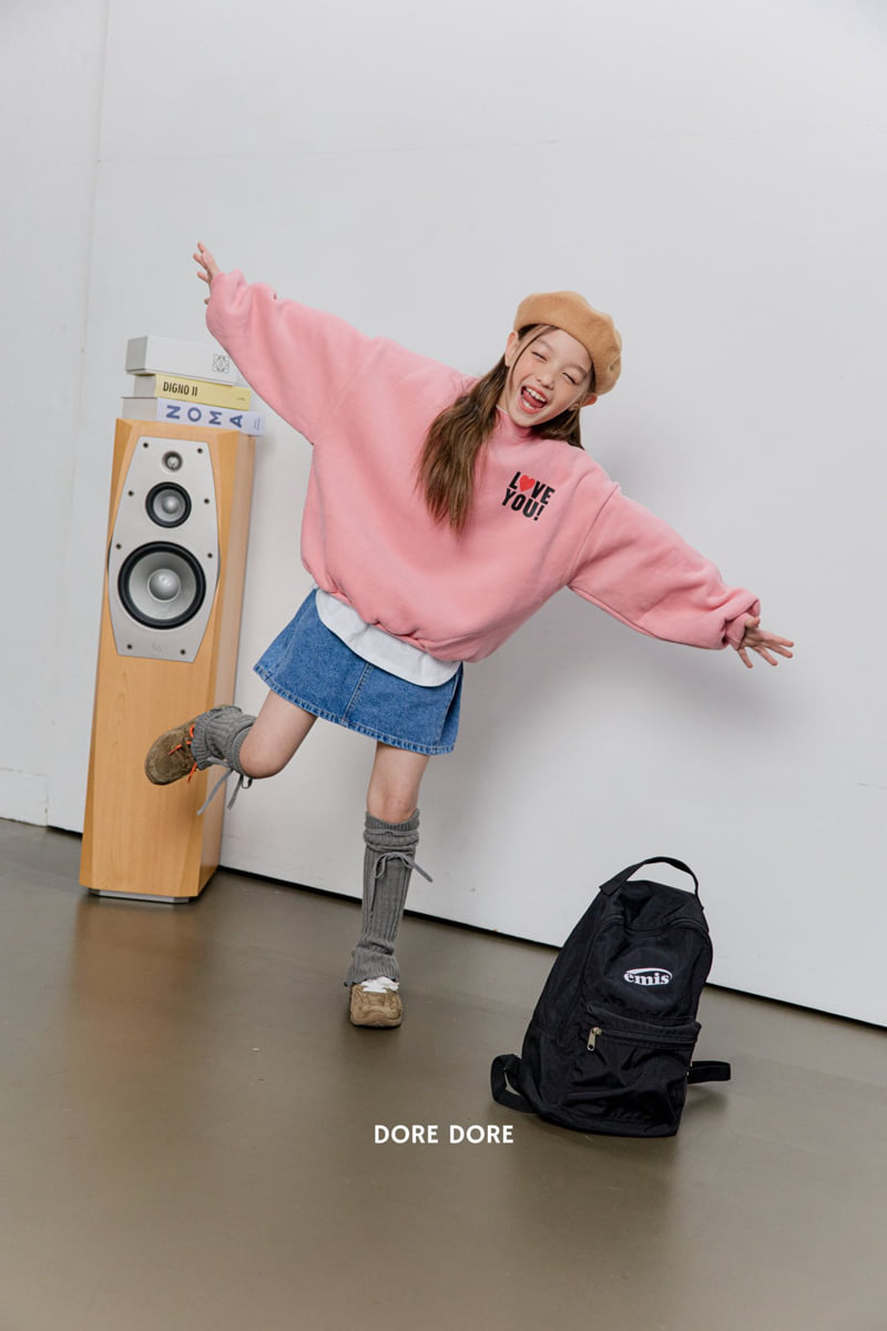 Dore Dore - Korean Children Fashion - #discoveringself - Love You Fleece Sweatshirt - 11