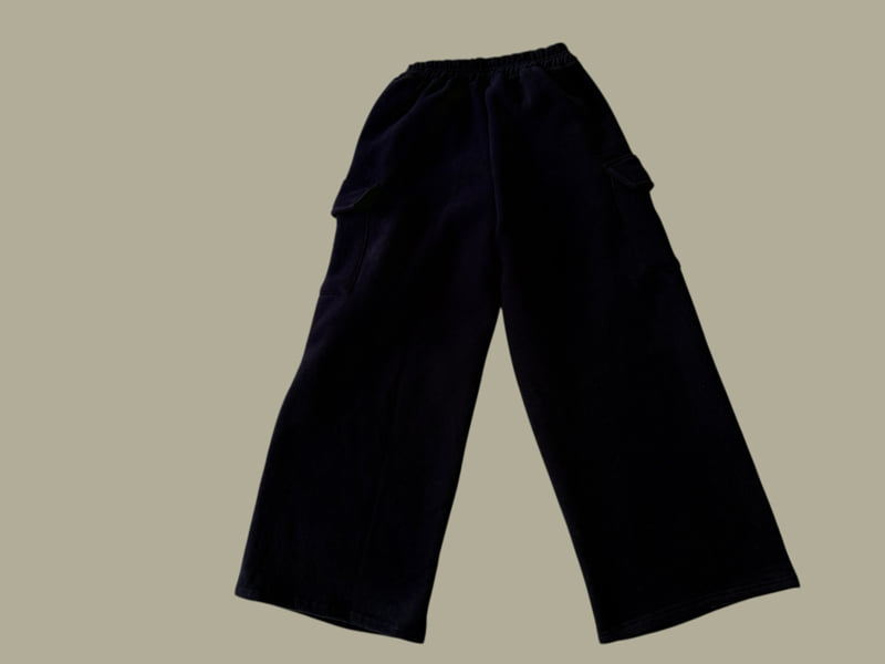 Dore Dore - Korean Children Fashion - #designkidswear - Label Fleece Bread Pants - 4