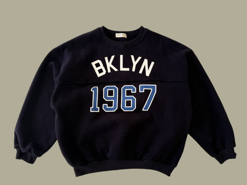 Dore Dore - Korean Children Fashion - #discoveringself - BK Line Fleece Sweatshirt - 3