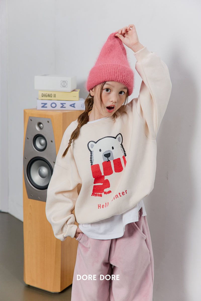 Dore Dore - Korean Children Fashion - #discoveringself - Winter Bear Fleece Sweatshirt - 10