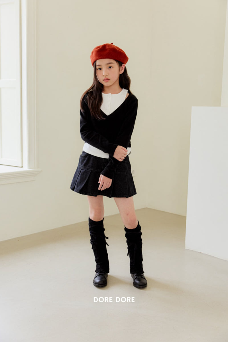 Dore Dore - Korean Children Fashion - #discoveringself - Button Layered Tee - 8