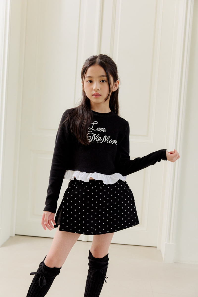 Dore Dore - Korean Children Fashion - #discoveringself - Love Me Frill Tee