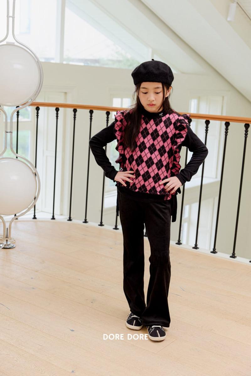 Dore Dore - Korean Children Fashion - #fashionkids - Slim Embroidery Turtleneck Tee - 11