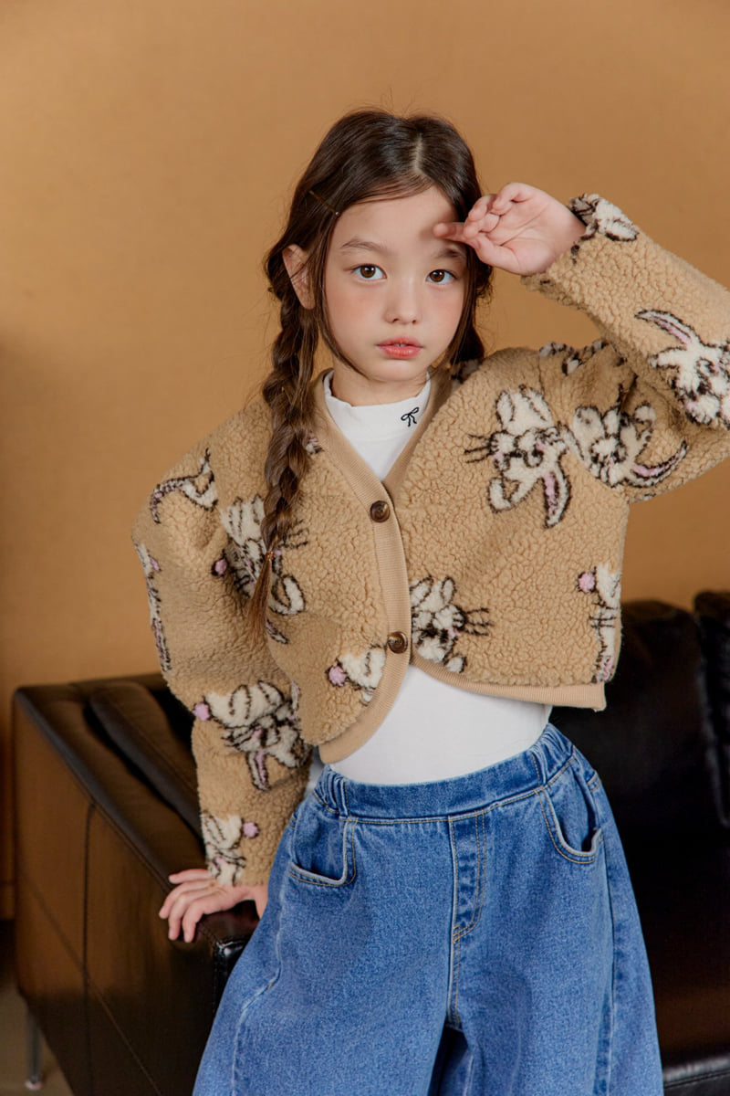 Dore Dore - Korean Children Fashion - #fashionkids - Teddy Puff Cardigan