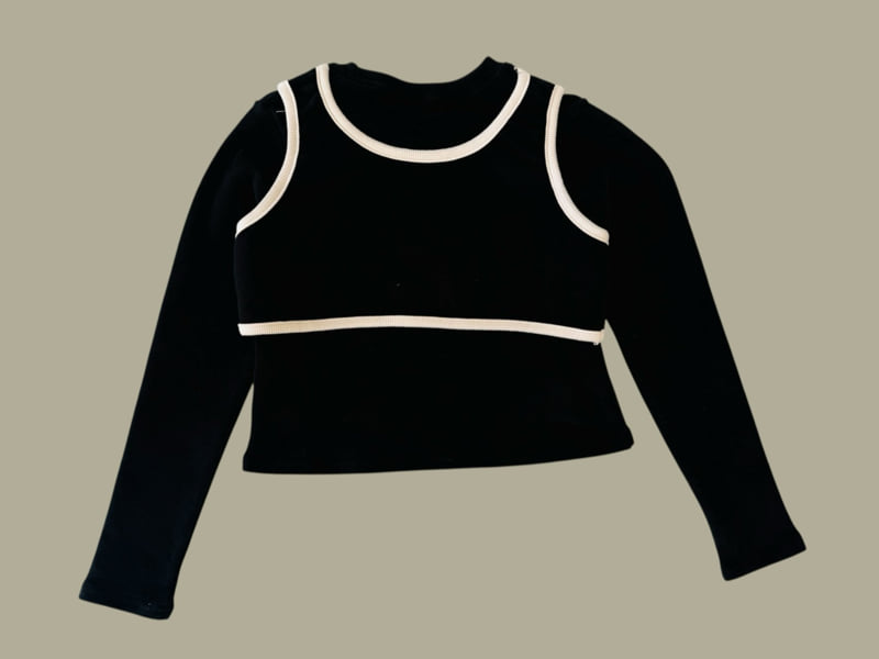 Dore Dore - Korean Children Fashion - #discoveringself - Binding Layered Tee - 4