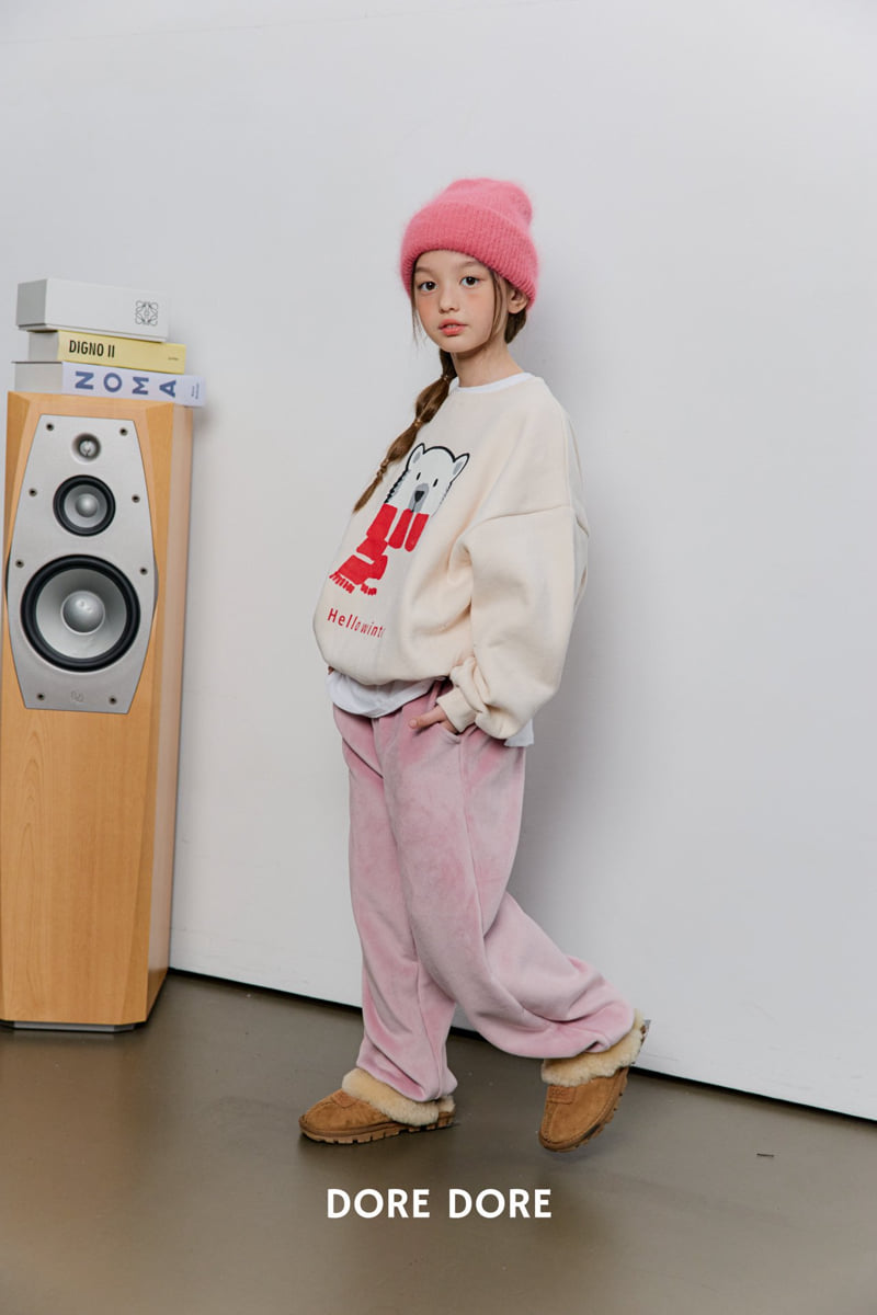 Dore Dore - Korean Children Fashion - #fashionkids - Winter Bear Fleece Sweatshirt - 11