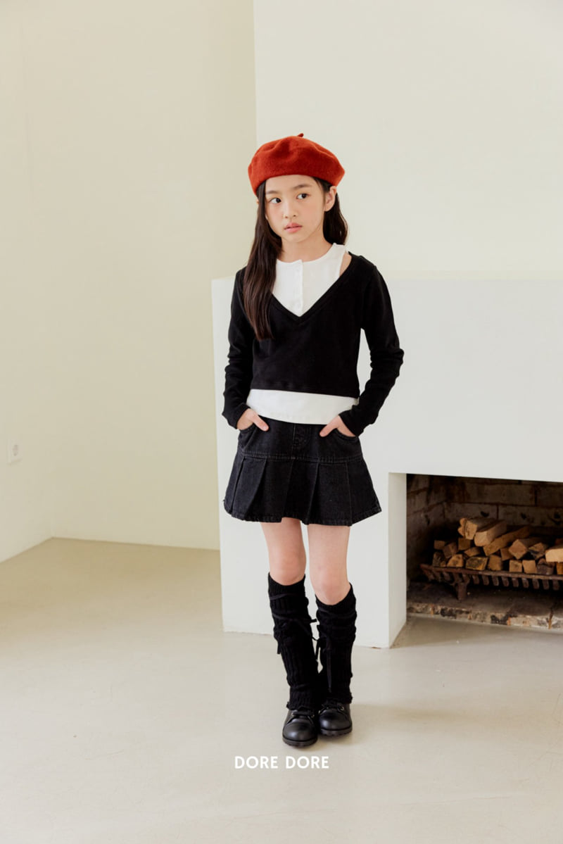 Dore Dore - Korean Children Fashion - #fashionkids - Button Layered Tee - 9
