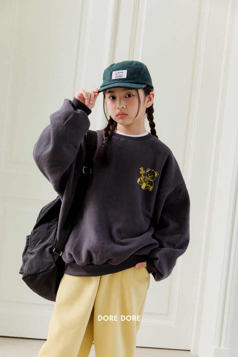 Dore Dore - Korean Children Fashion - #fashionkids - Flower Bear Fleece Sweatshirt - 7