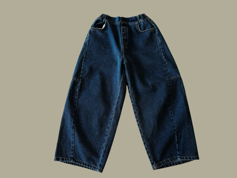 Dore Dore - Korean Children Fashion - #fashionkids - Fleece Balloon Denim Pants - 3