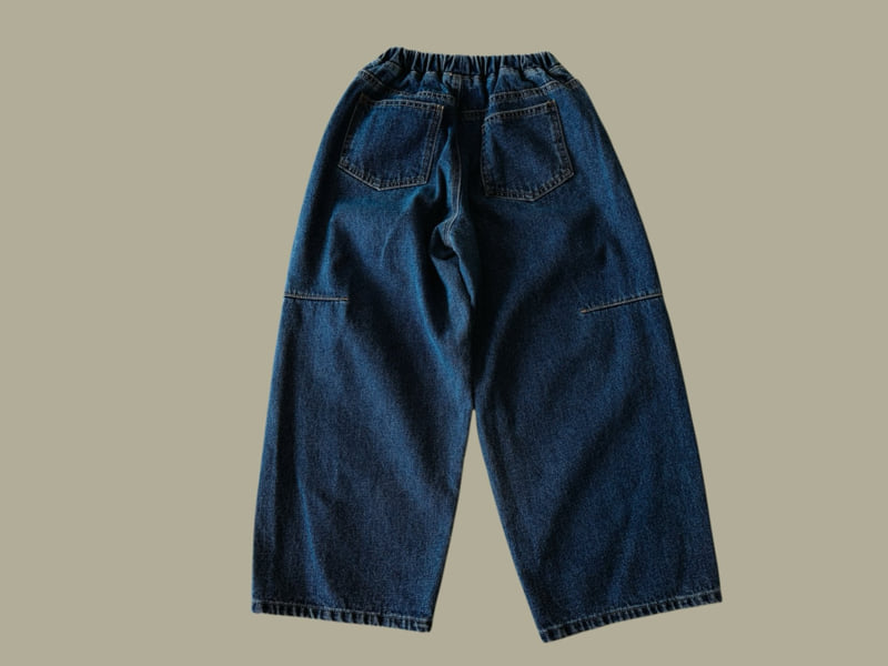 Dore Dore - Korean Children Fashion - #fashionkids - Fleece Balloon Denim Pants - 4