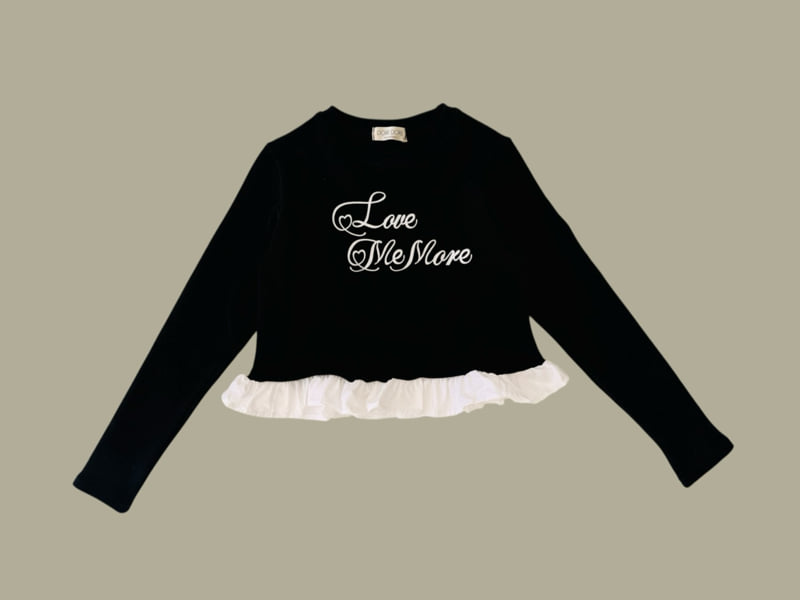 Dore Dore - Korean Children Fashion - #kidsshorts - Love Me Frill Tee - 3