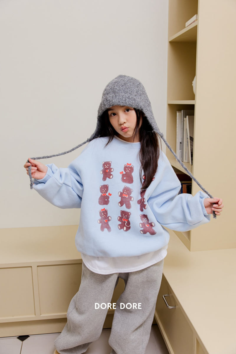 Dore Dore - Korean Children Fashion - #kidsstore - Cookie Bear Fleece Sweatshirt - 7