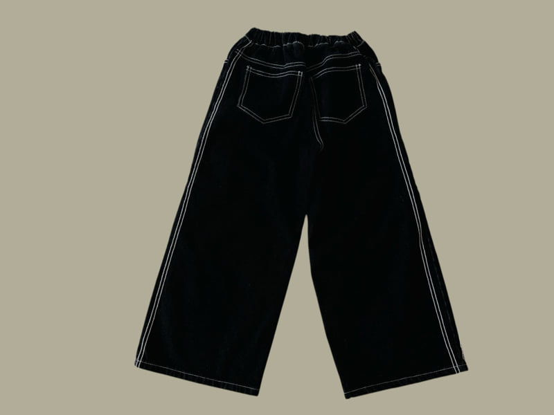 Dore Dore - Korean Children Fashion - #kidsstore - Fleece Stitch Denim Pants - 5