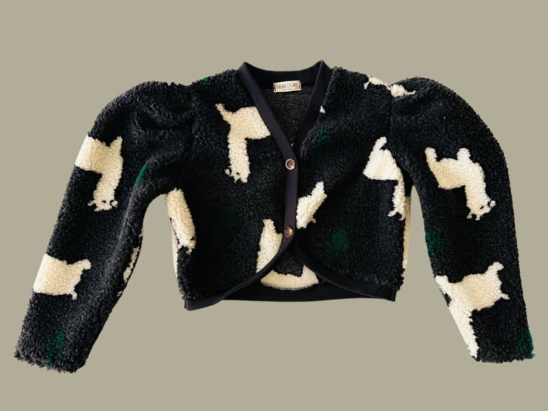 Dore Dore - Korean Children Fashion - #kidsstore - Teddy Puff Cardigan - 3
