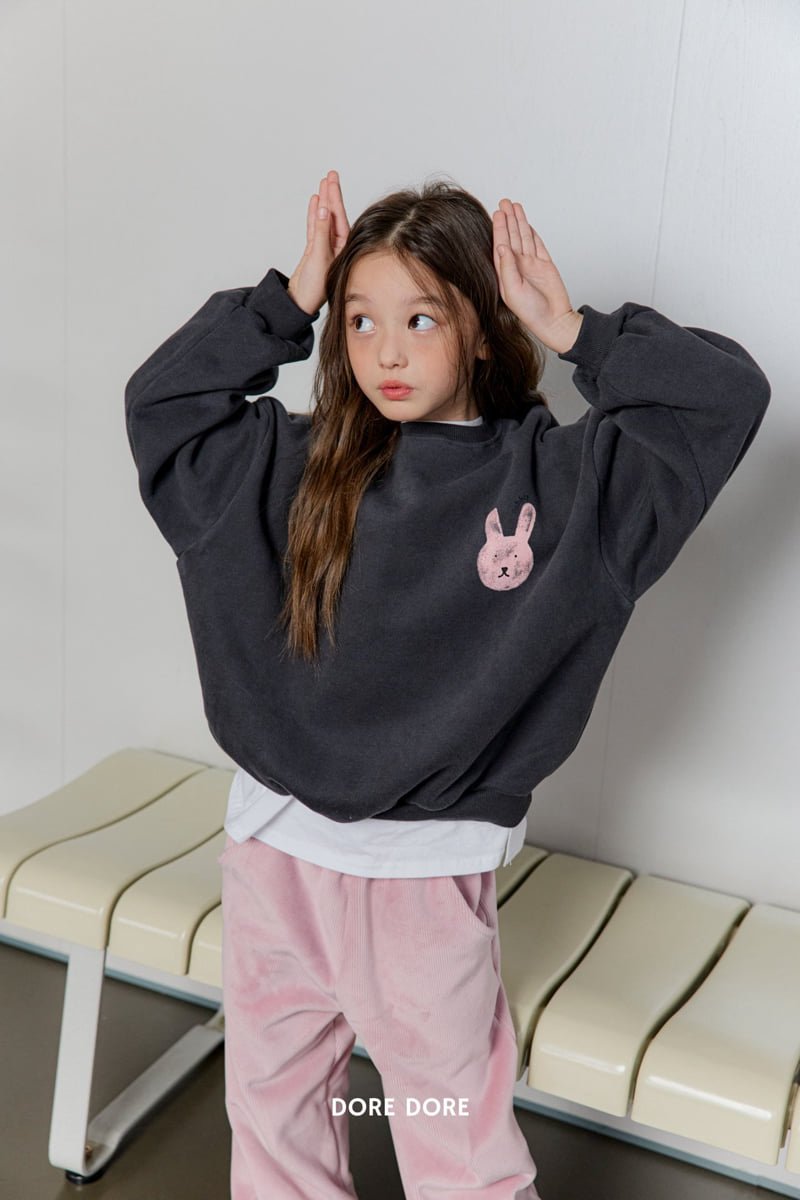 Dore Dore - Korean Children Fashion - #kidsstore - Rabbit Fleece Sweatshirt - 10