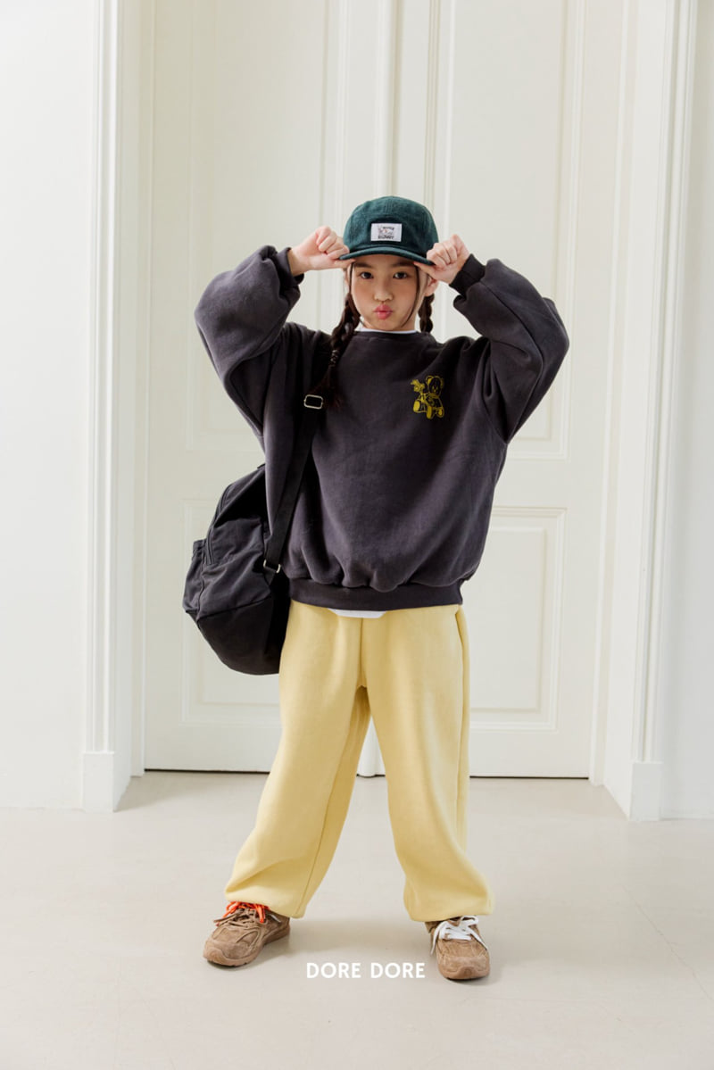 Dore Dore - Korean Children Fashion - #kidsstore - Flower Bear Fleece Sweatshirt - 9