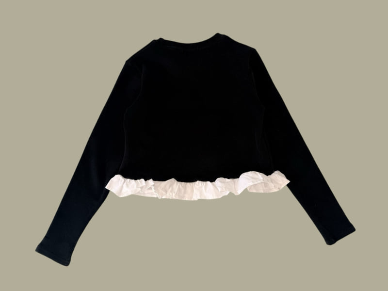 Dore Dore - Korean Children Fashion - #kidsshorts - Love Me Frill Tee - 4