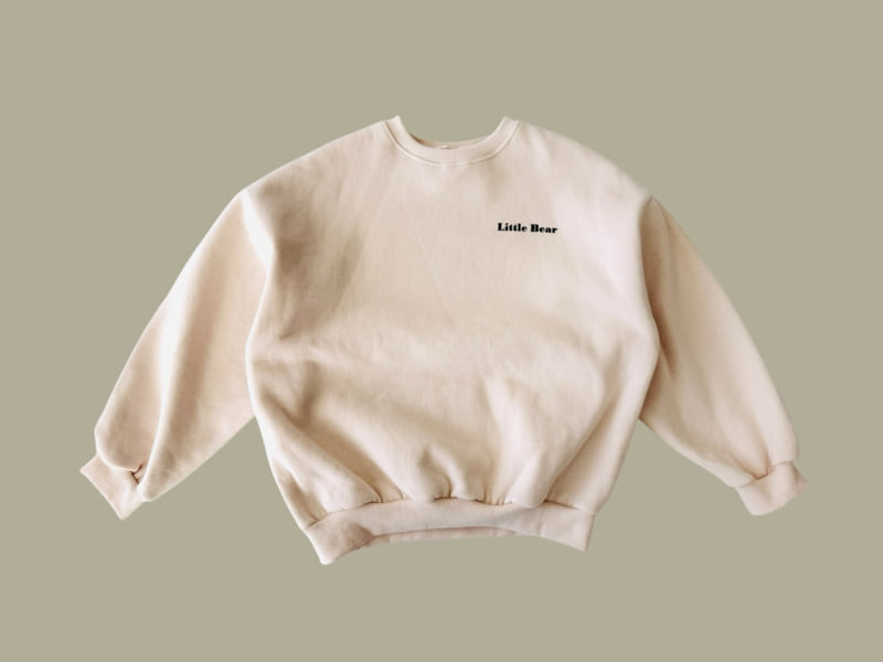 Dore Dore - Korean Children Fashion - #kidsstore - Quilted Bear Fleece Sweatshirt - 3