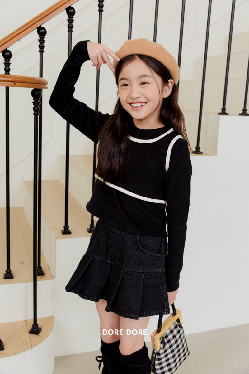 Dore Dore - Korean Children Fashion - #kidzfashiontrend - Binding Layered Tee - 7