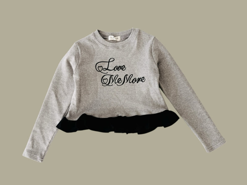 Dore Dore - Korean Children Fashion - #kidzfashiontrend - Love Me Frill Tee - 5