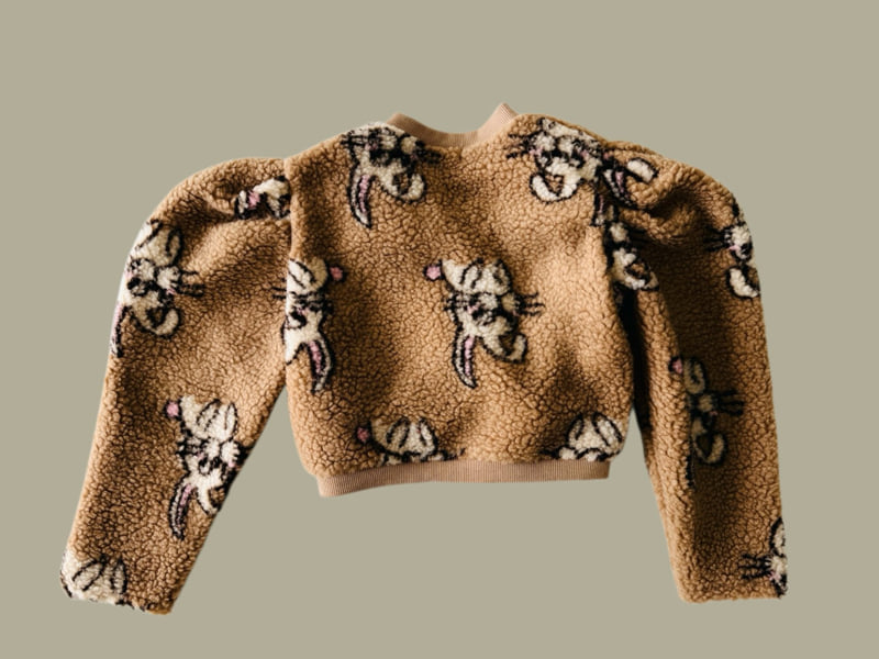 Dore Dore - Korean Children Fashion - #littlefashionista - Teddy Puff Cardigan - 6