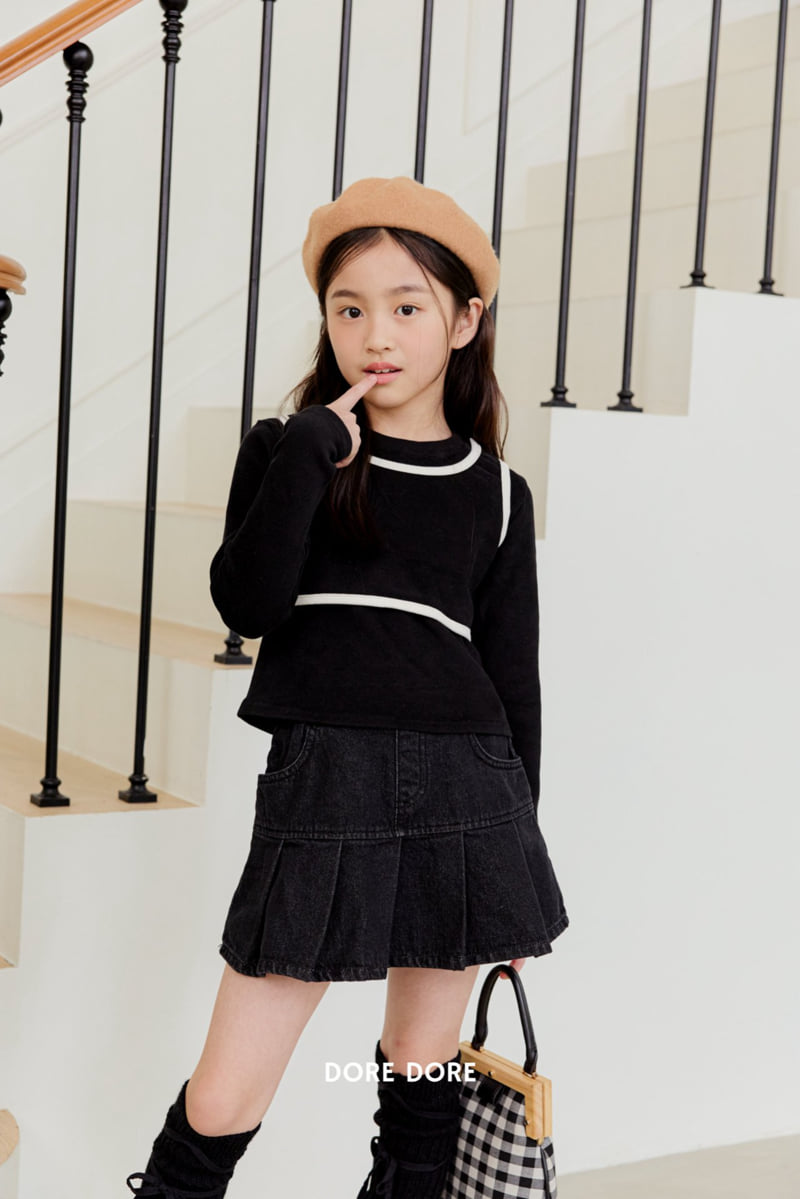 Dore Dore - Korean Children Fashion - #littlefashionista - Binding Layered Tee - 9