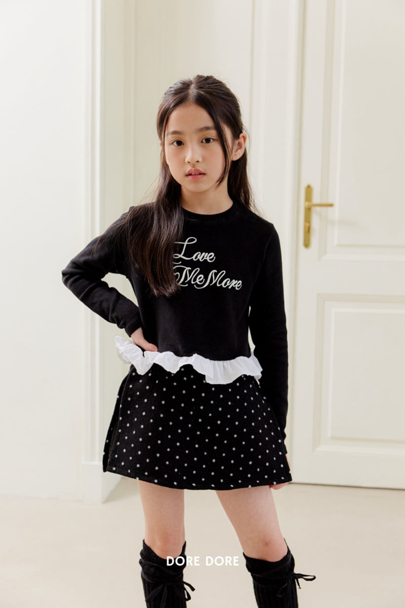Dore Dore - Korean Children Fashion - #littlefashionista - Love Me Frill Tee - 7