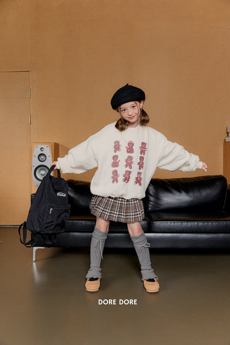 Dore Dore - Korean Children Fashion - #magicofchildhood - Cookie Bear Fleece Sweatshirt - 11
