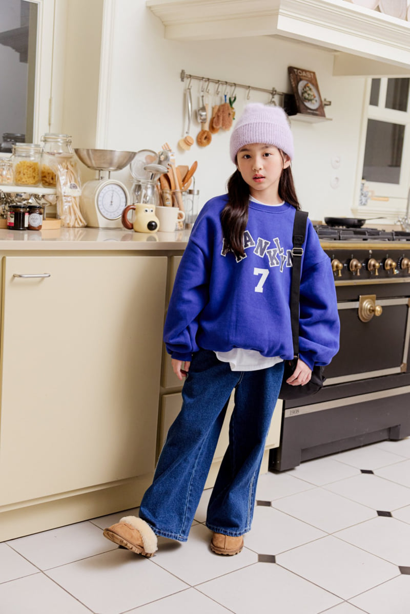 Dore Dore - Korean Children Fashion - #magicofchildhood - Fleece Stitch Denim Pants - 9