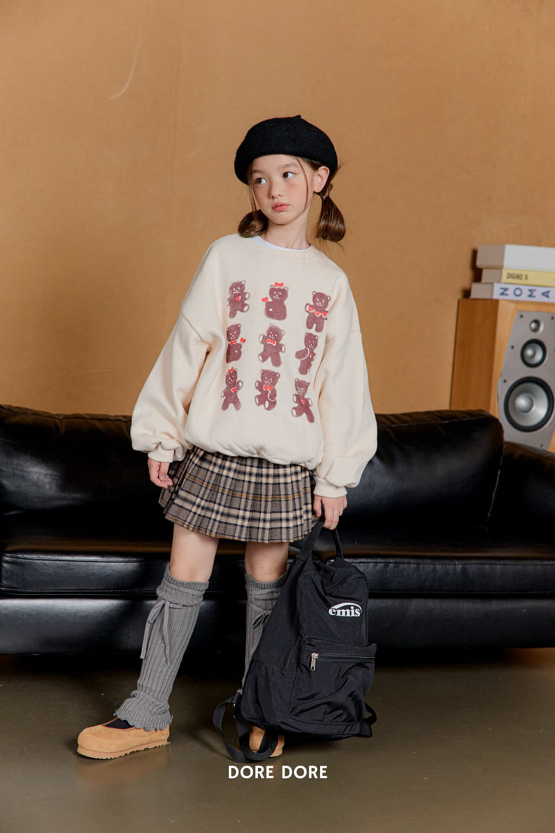 Dore Dore - Korean Children Fashion - #minifashionista - Cookie Bear Fleece Sweatshirt - 12