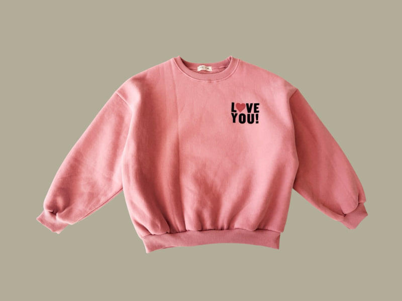 Dore Dore - Korean Children Fashion - #minifashionista - Love You Fleece Sweatshirt - 5