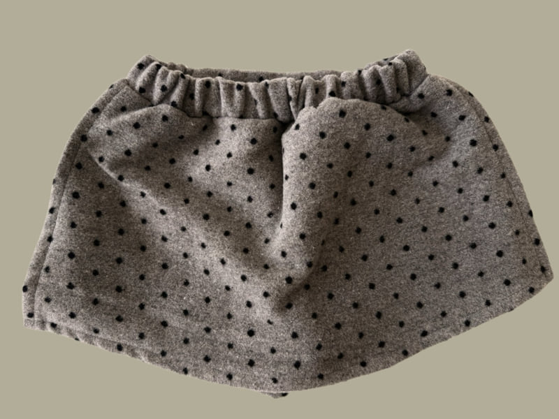 Dore Dore - Korean Children Fashion - #magicofchildhood - Dot Wool Skirt Pants - 4