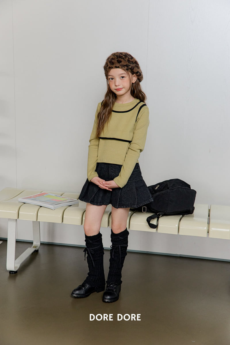 Dore Dore - Korean Children Fashion - #minifashionista - Binding Layered Tee - 11
