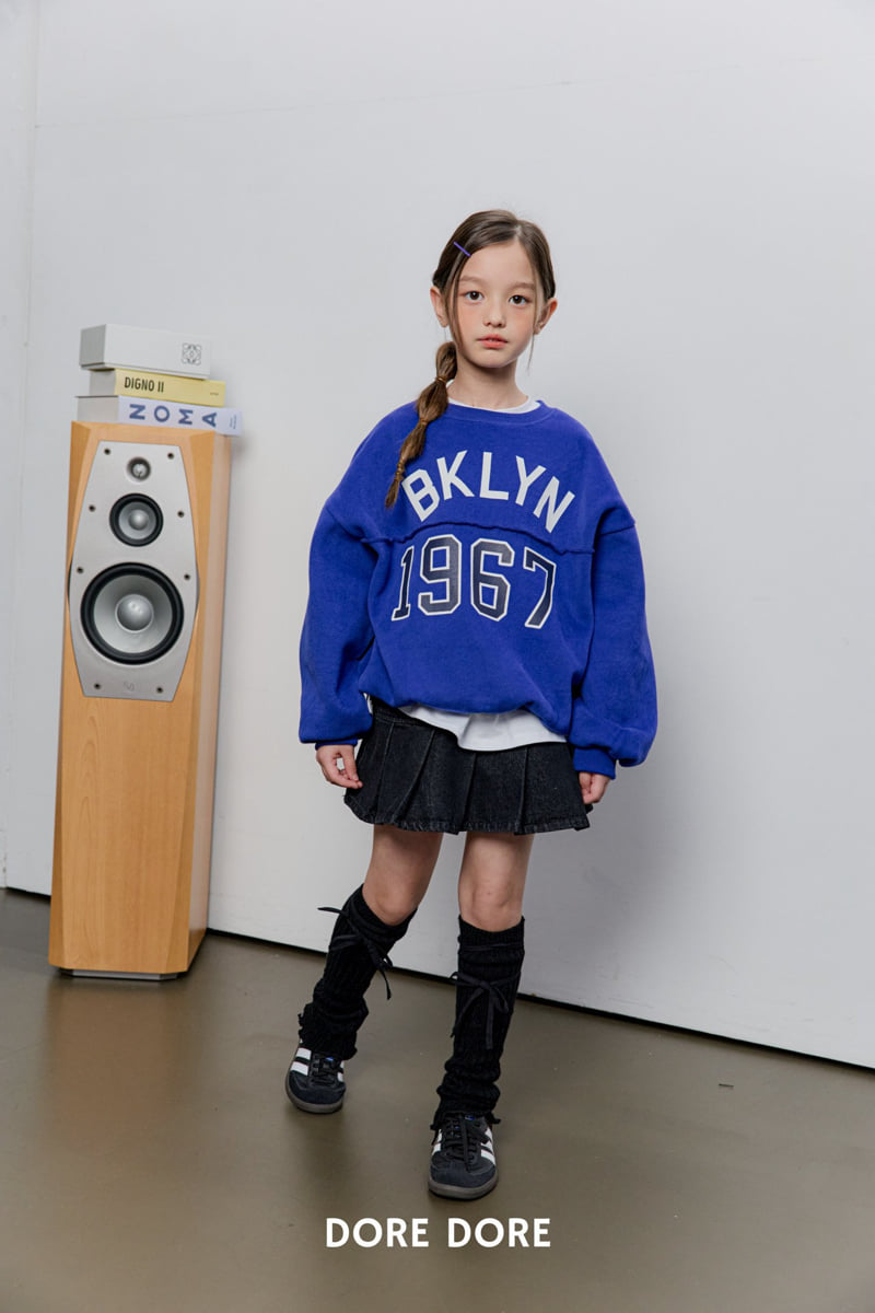 Dore Dore - Korean Children Fashion - #prettylittlegirls - BK Line Fleece Sweatshirt - 12