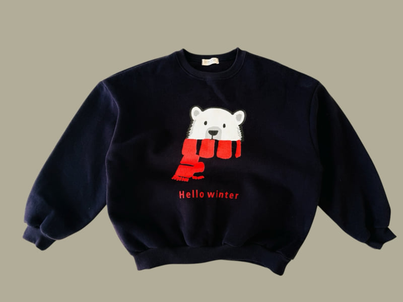 Dore Dore - Korean Children Fashion - #prettylittlegirls - Winter Bear Fleece Sweatshirt - 3
