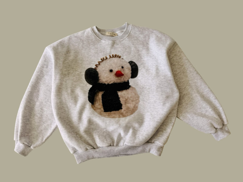 Dore Dore - Korean Children Fashion - #stylishchildhood - Snowman Fleece Sweatshirt - 5