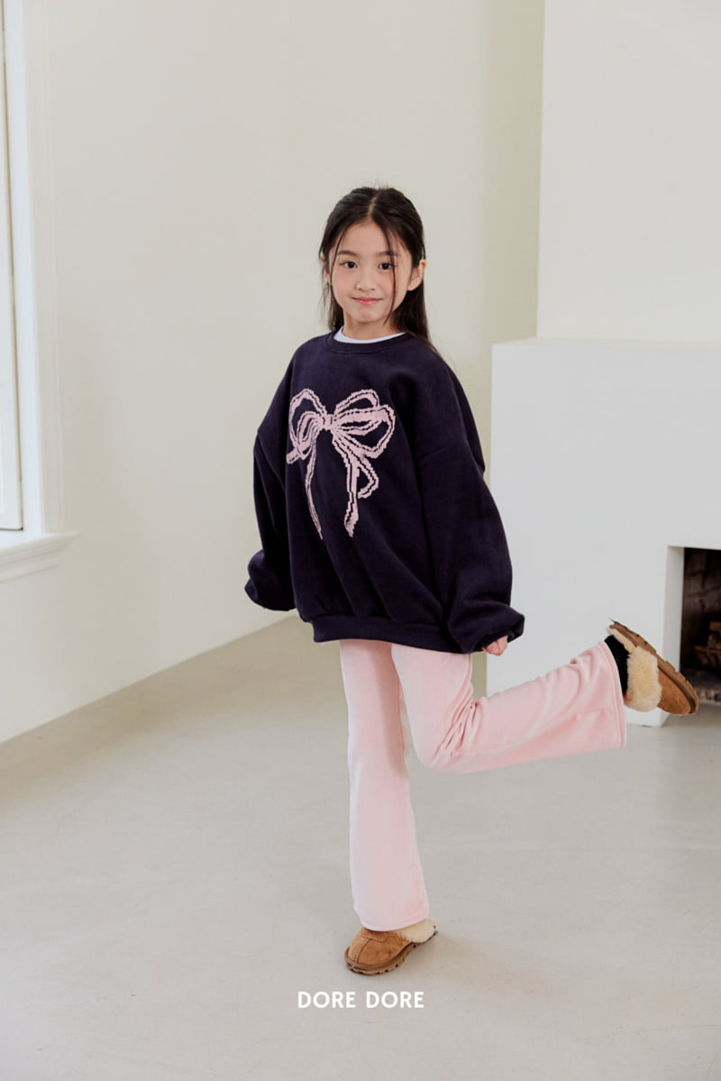 Dore Dore - Korean Children Fashion - #todddlerfashion - Mink Velour Jeggings - 6