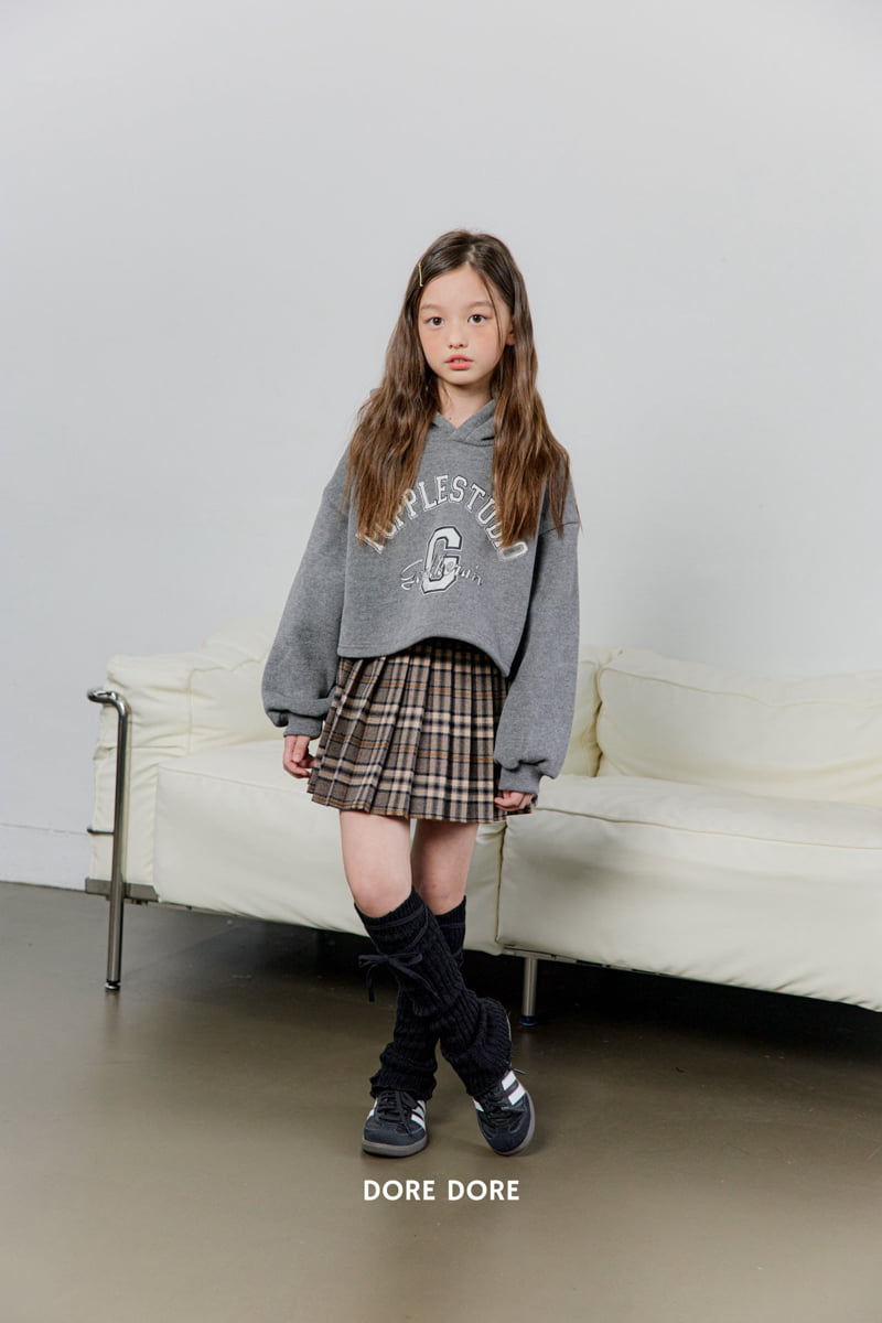 Dore Dore - Korean Children Fashion - #todddlerfashion - G Crop Hoodie Sweatshirt - 11