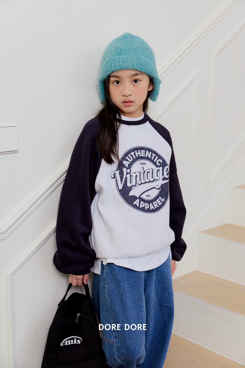 Dore Dore - Korean Children Fashion - #todddlerfashion - Vintage Fleece Sweatshirt - 7