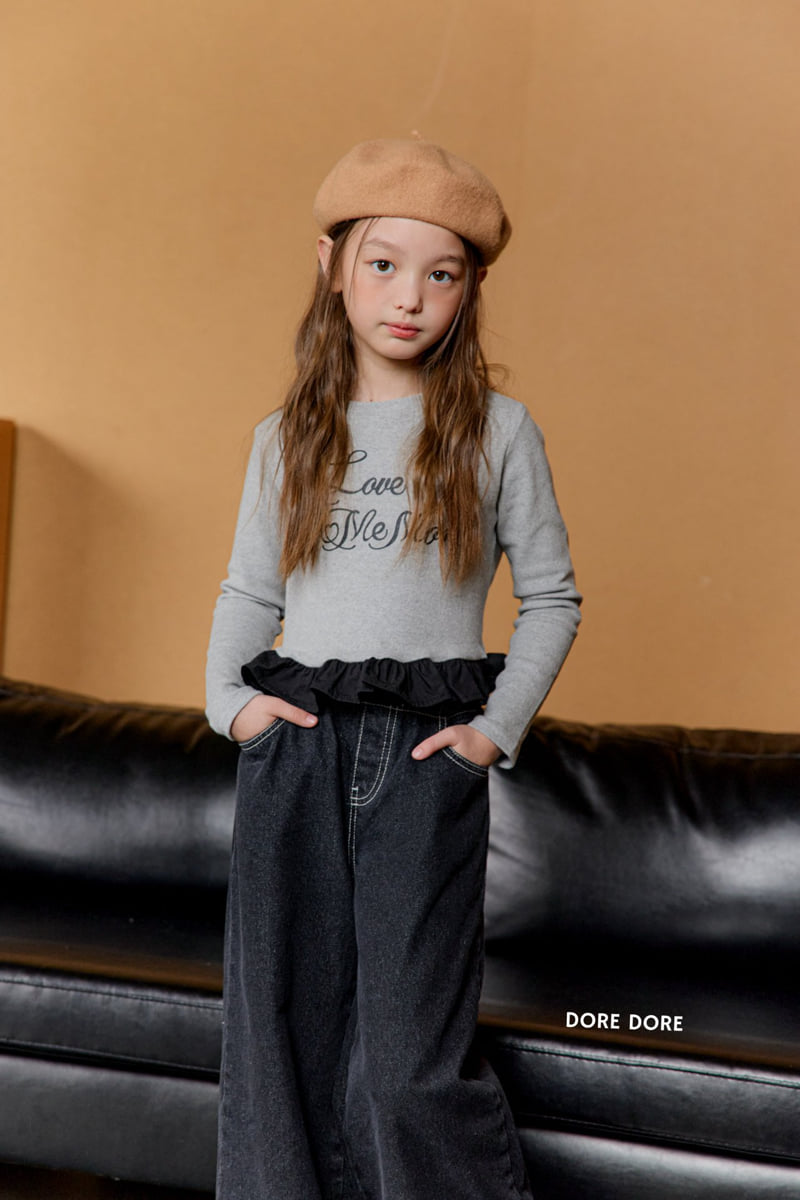 Dore Dore - Korean Children Fashion - #todddlerfashion - Love Me Frill Tee - 11