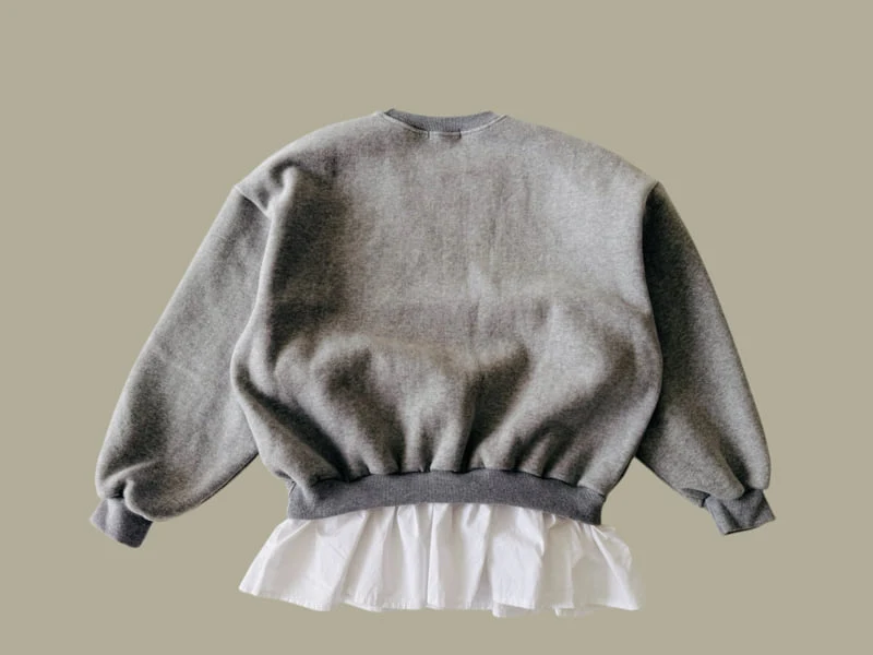 Dore Dore - Korean Children Fashion - #toddlerclothing - Embroidered Check Fleece Sweatshirt - 6
