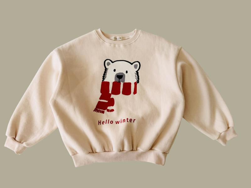 Dore Dore - Korean Children Fashion - #toddlerclothing - Winter Bear Fleece Sweatshirt - 5