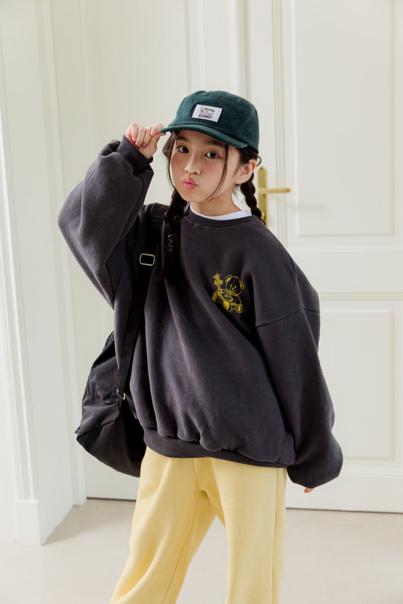 Dore Dore - Korean Children Fashion - #toddlerclothing - Flower Bear Fleece Sweatshirt